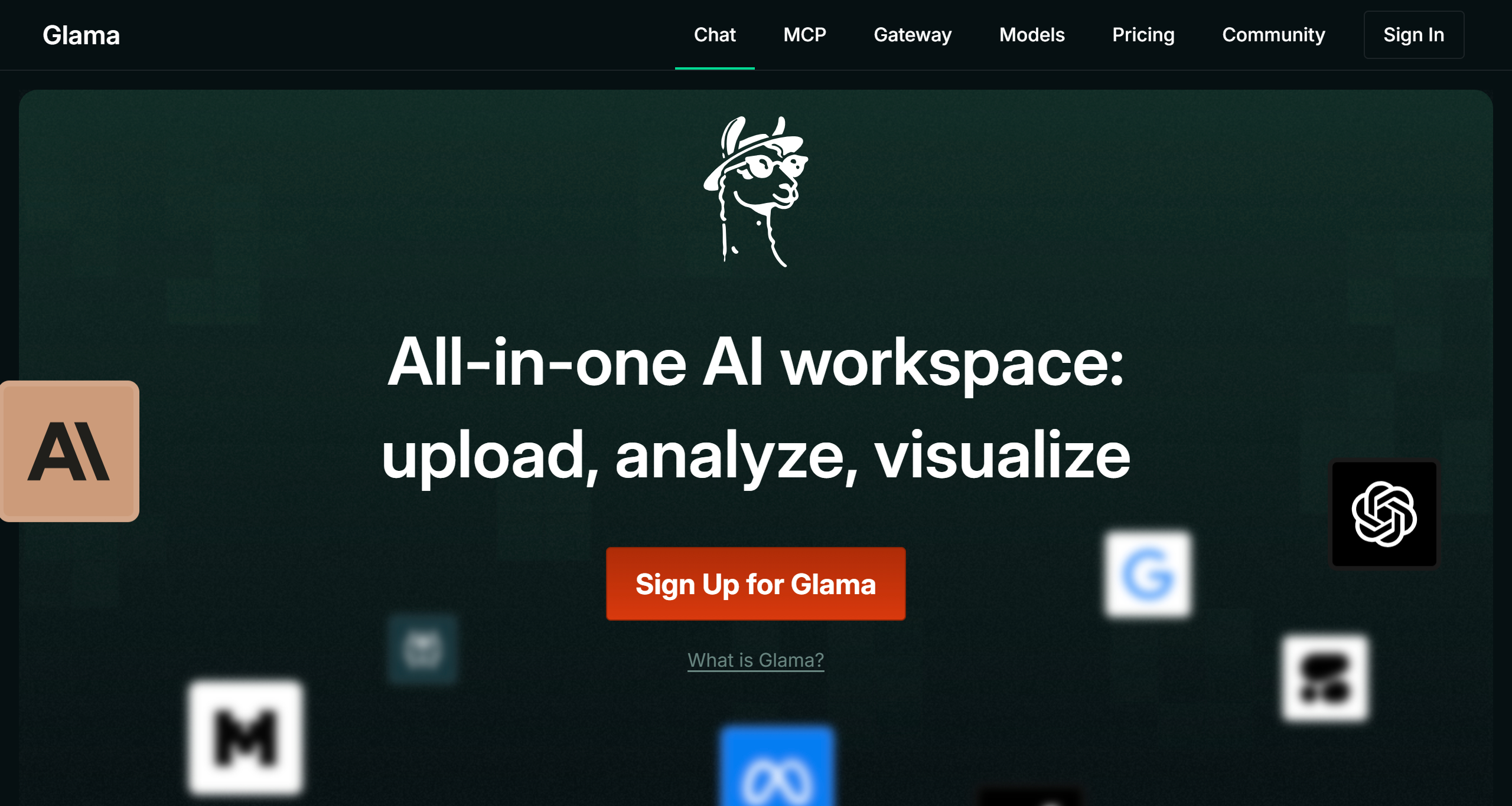 Glama AI(图1) FireShot Capture 163 - All-in-one AI workspace - glama.ai.jpg