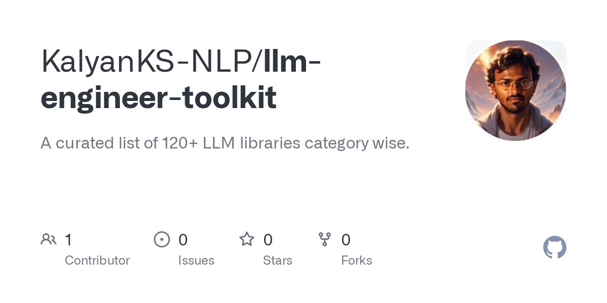 LLM Engineer Toolkit(图1) LLM Engineer Toolkit工具.jpg