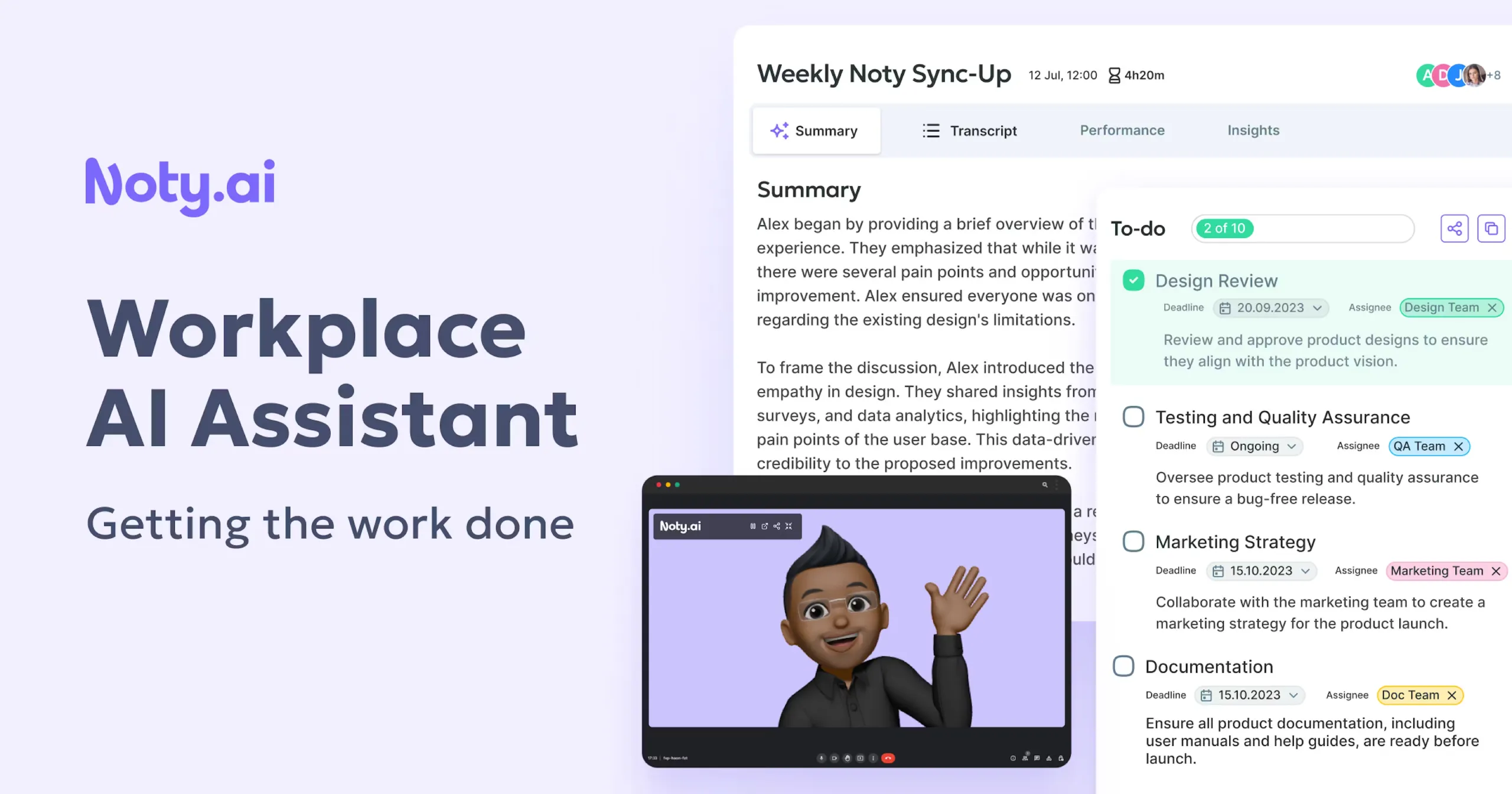 Noty AI(图1) Noty AI功能特征:.webp
