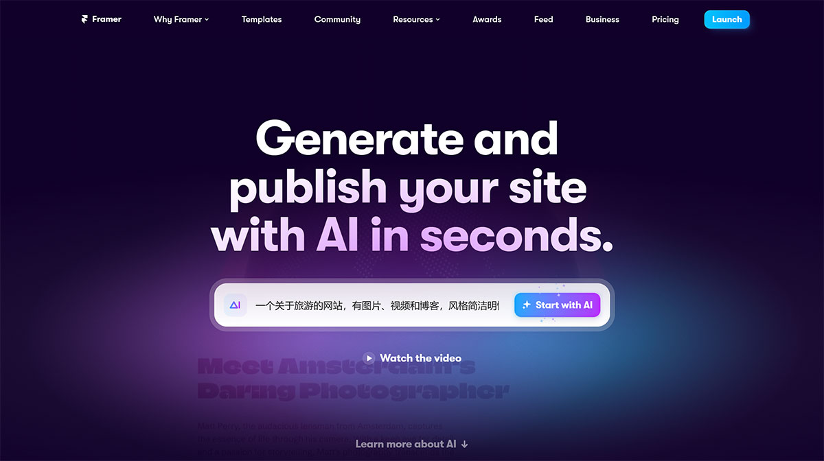 Framer Ai(图1) Framer-AI-—-Generate-and-publish-your-site-with-AI-in-seconds._---www.framer.jpg
