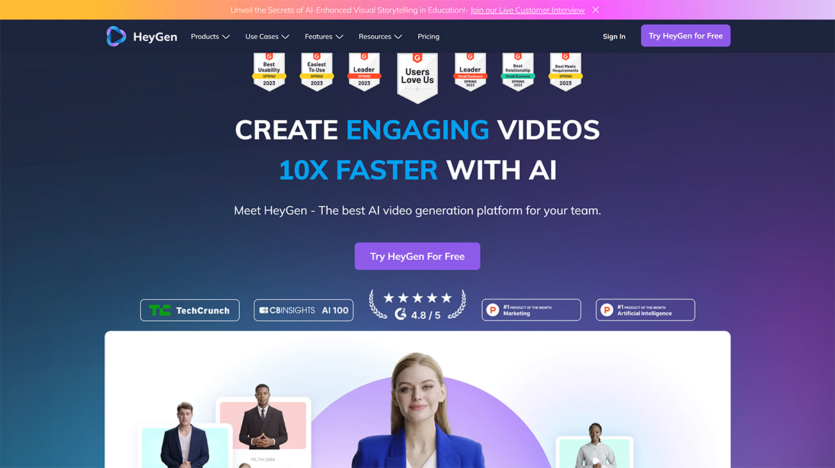 Heygen数字人(图1) HeyGen---AI-Video-Generator---www.heygen.com.jpg