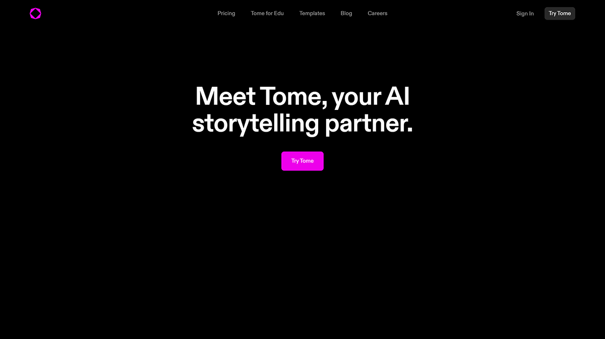 Tome(图1) Tome---The-AI-powered-storytelling-format---beta.tome.app.png